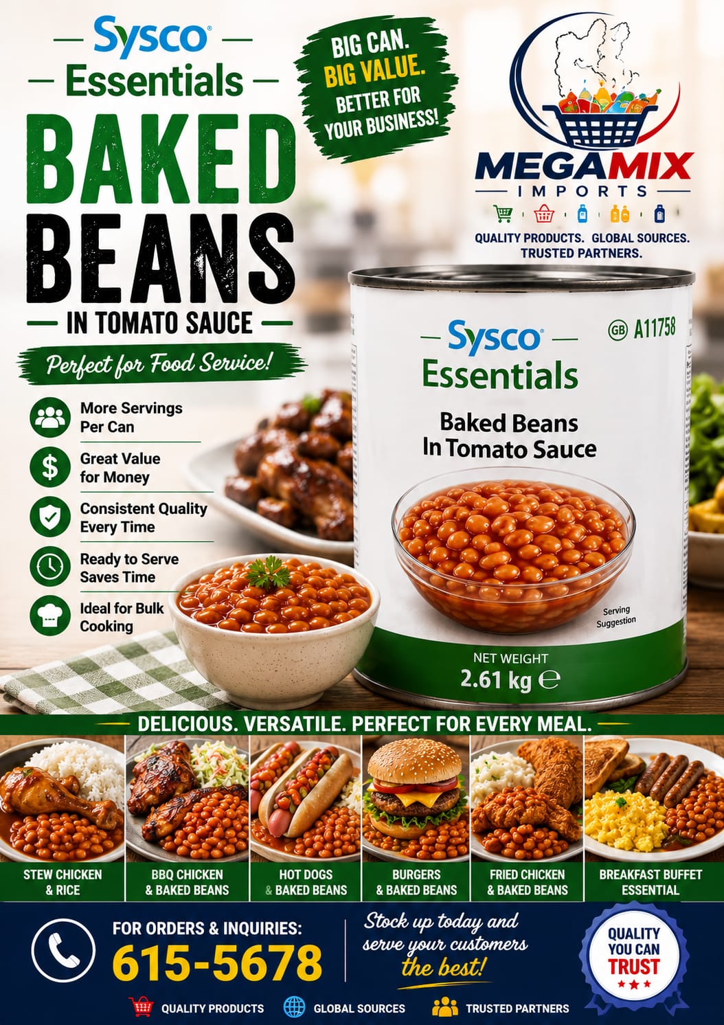 Sysco Essentials baked beans